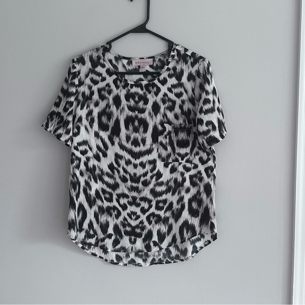 Philosophy leopard print blouse